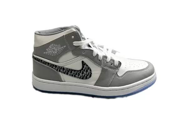 Tenis Retro 1 Dior Gris Blanco