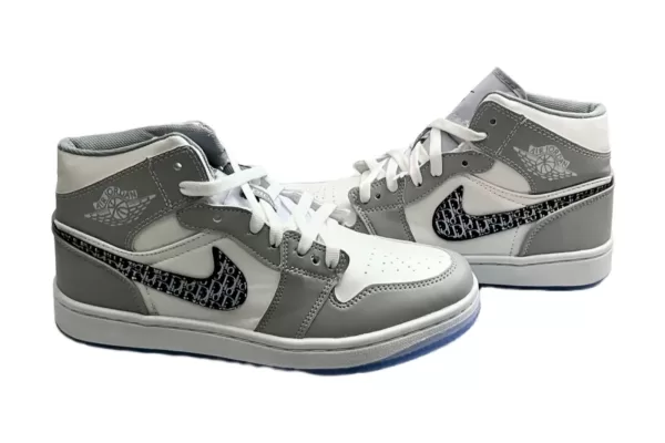 Tenis Retro 1 Dior Gris Blanco